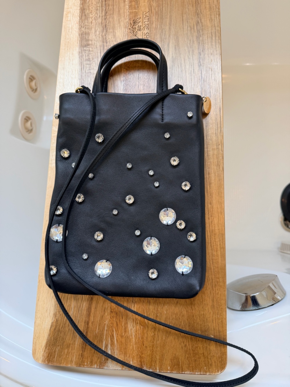 Clare V PETITE MICK NAPPA WITH STONES original $325 NWT